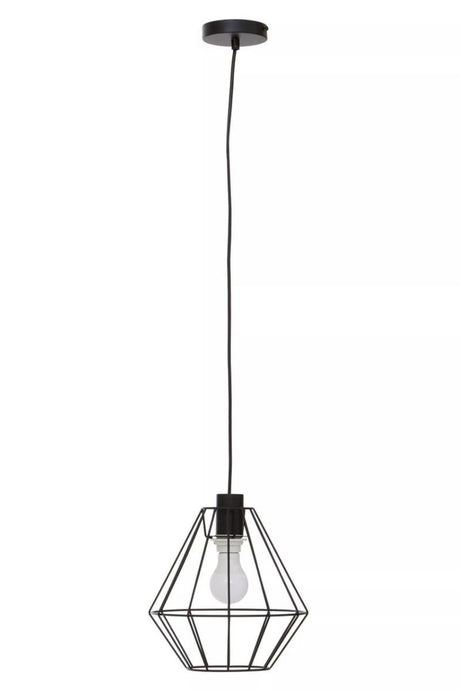 Wyra Black Cage Pendant Light