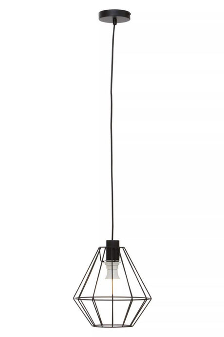 Wyra Black Cage Pendant Light
