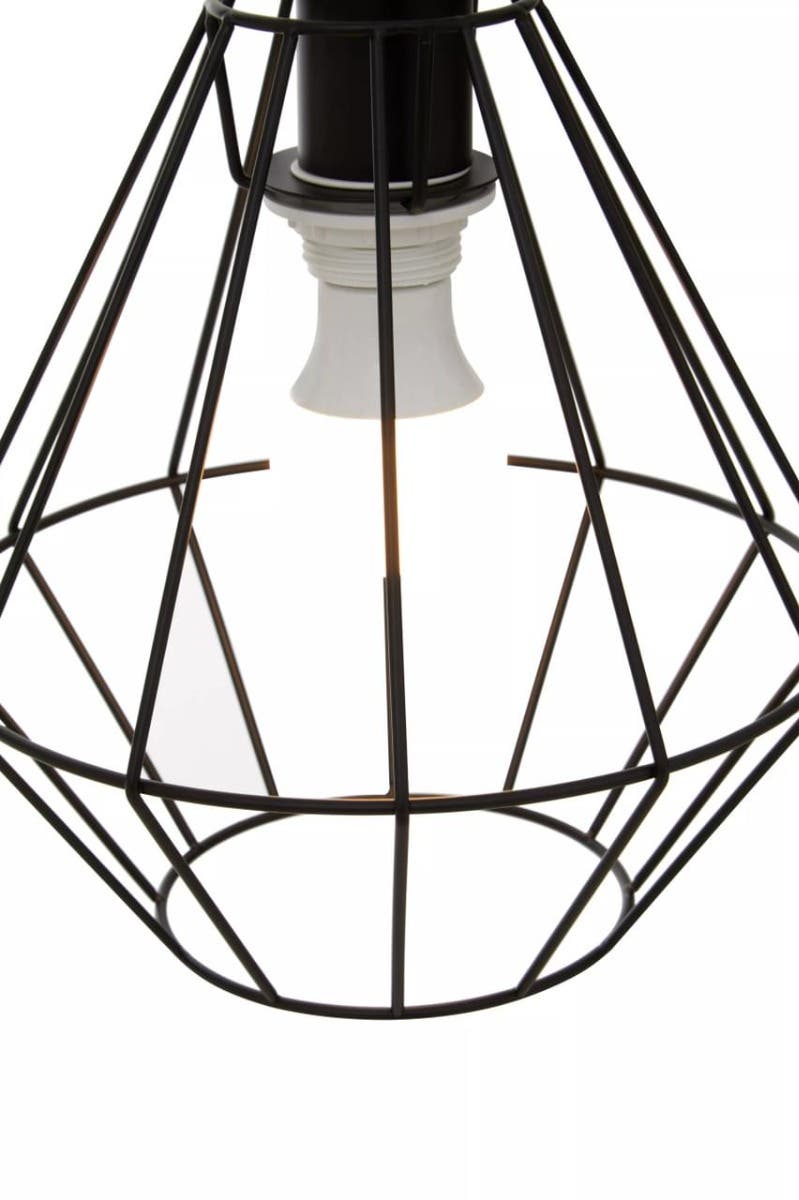 Wyra Black Cage Pendant Light