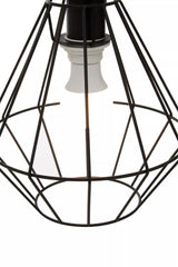 Wyra Black Cage Pendant Light