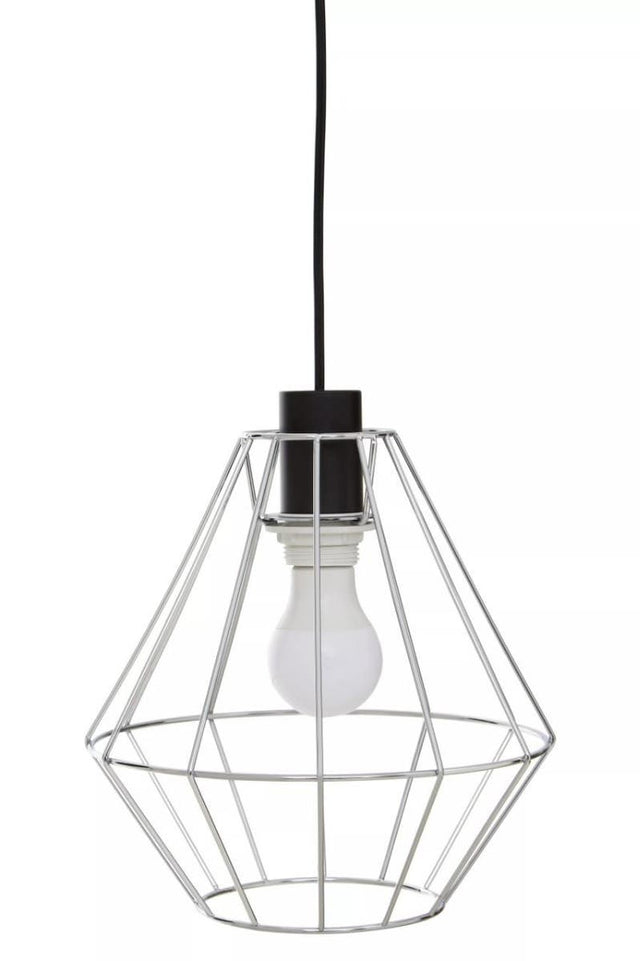 Wyra Chrome Cage Pendant Light
