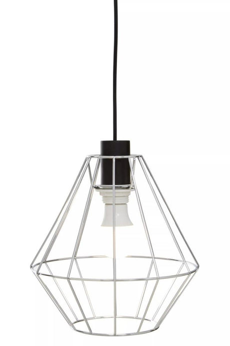 Wyra Chrome Cage Pendant Light