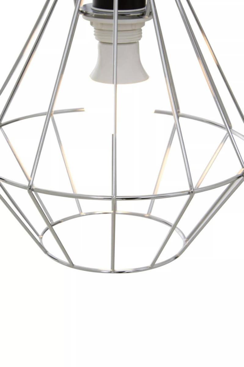 Wyra Chrome Cage Pendant Light