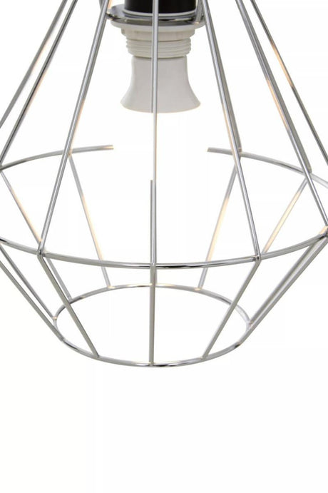 Wyra Chrome Cage Pendant Light