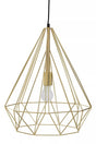 Wyra Champagne Gold Conical Pendant light