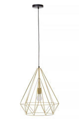 Wyra Champagne Gold Conical Pendant light