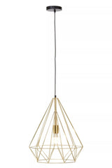 Wyra Champagne Gold Conical Pendant light
