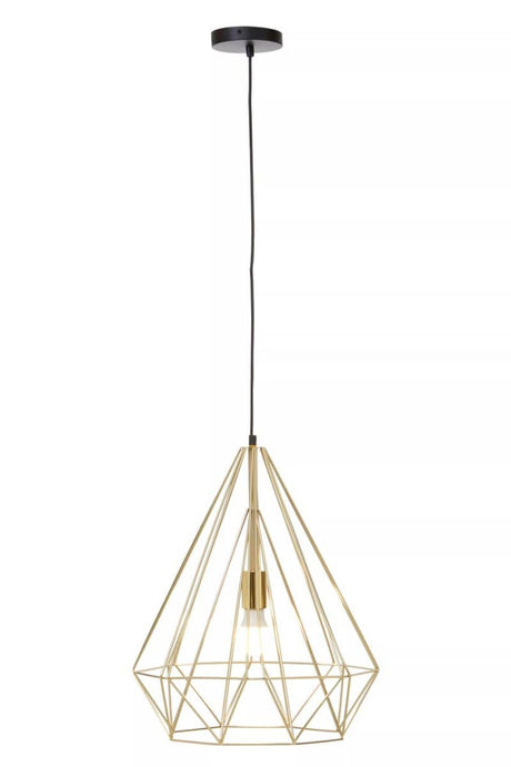 Wyra Champagne Gold Conical Pendant light