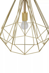 Wyra Champagne Gold Conical Pendant light