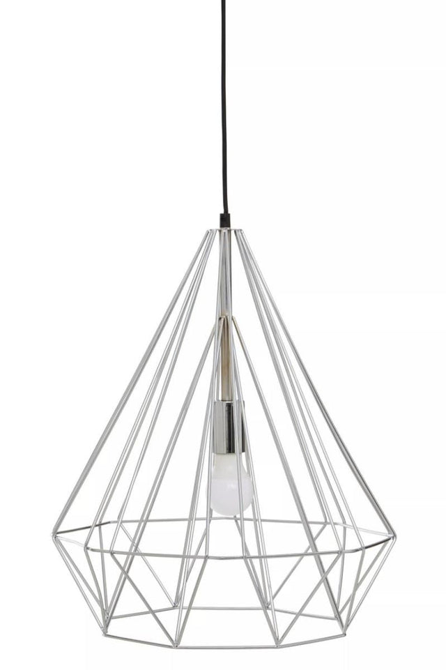 Wyra Chrome Conical Pendant light