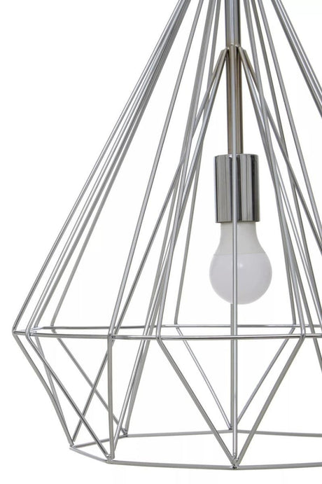 Wyra Chrome Conical Pendant light