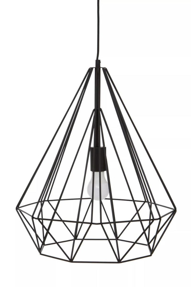 Wyra Black Conical Pendant light