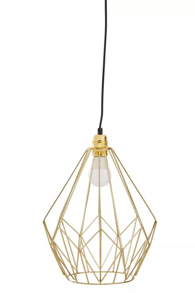 Wyra Champagne Gold Frame Pendant light