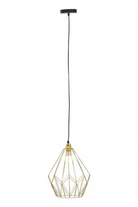 Wyra Champagne Gold Frame Pendant light
