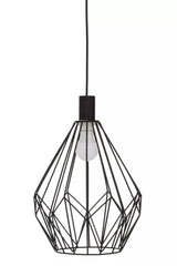 Wyra Black Gold Frame Pendant light