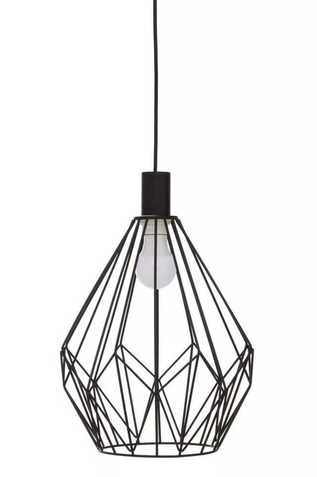 Wyra Black Gold Frame Pendant light