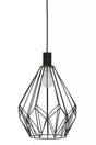 Wyra Black Gold Frame Pendant light