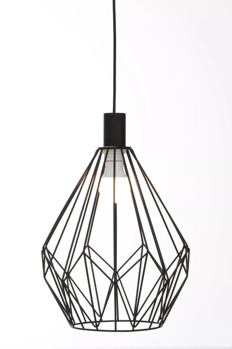 Wyra Black Gold Frame Pendant light