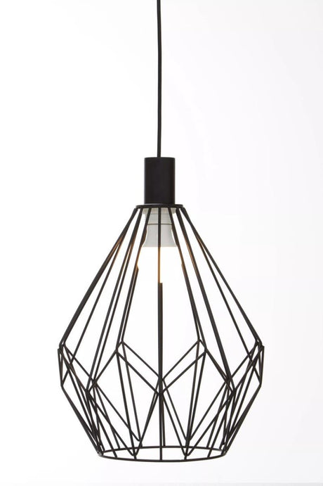 Wyra Black Gold Frame Pendant light