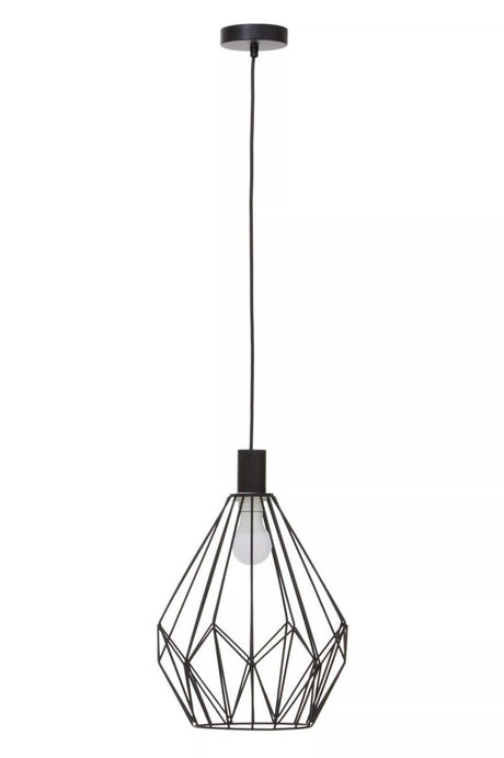 Wyra Black Gold Frame Pendant light