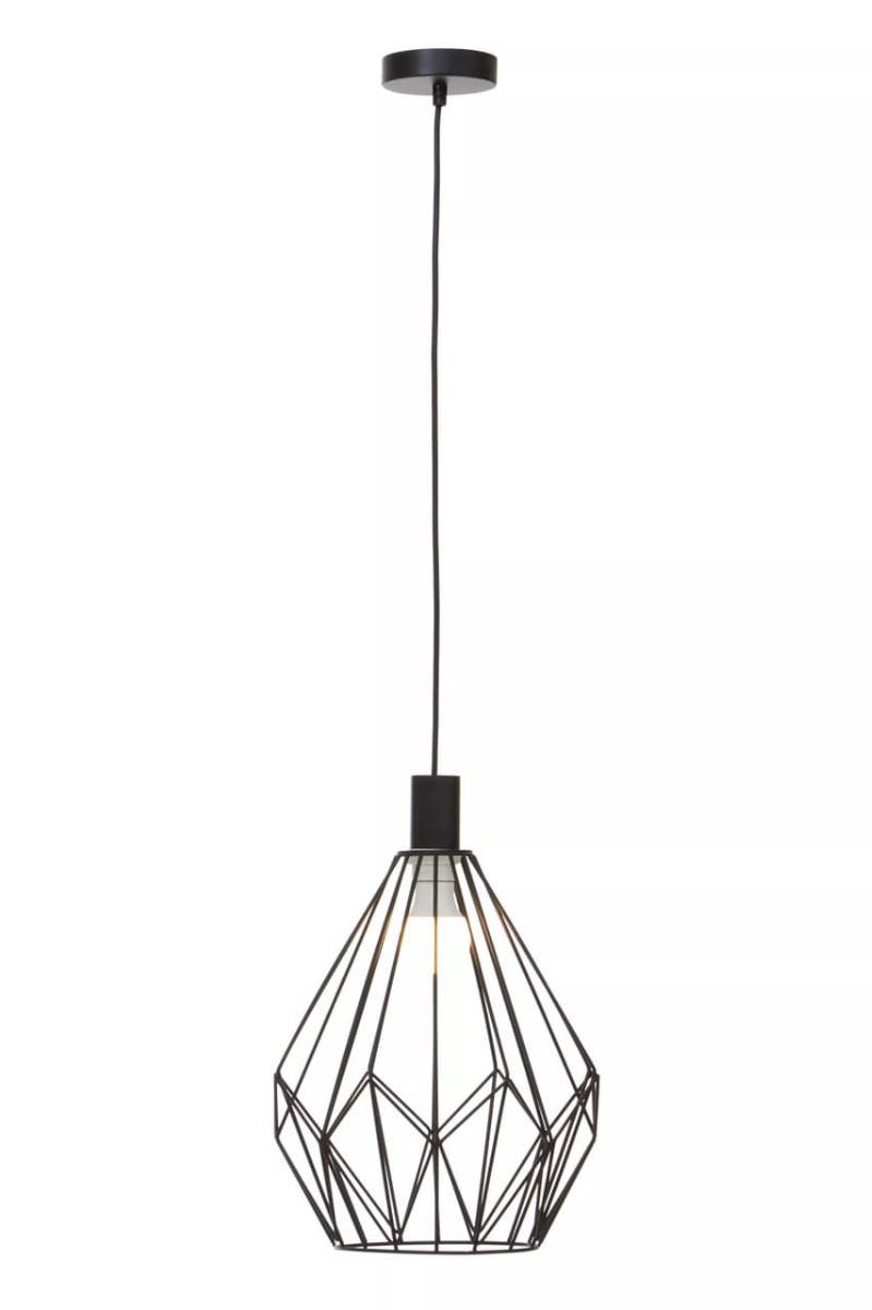 Wyra Black Gold Frame Pendant light