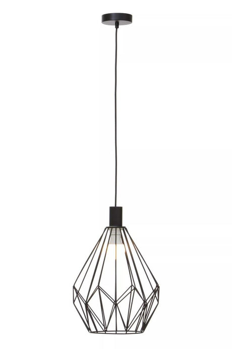 Wyra Black Gold Frame Pendant light