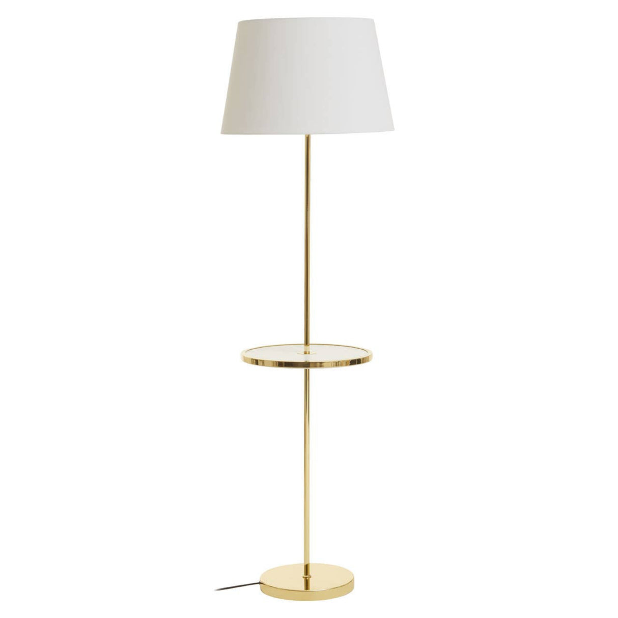 Stockholm Shiny Brass Tapered Table Lamp