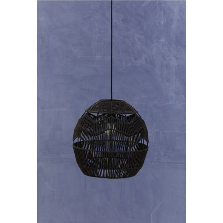 Jaya Black Paper Rope Pendant Lamp