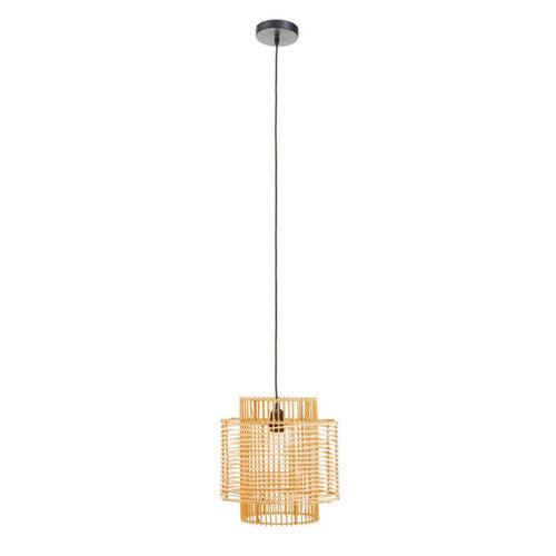 Jaya Natural Rattan Overlapping Pendant Lamp