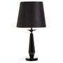 Hexum Black Crystal Table Lamp With Metal Base