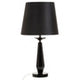 Hexum Black Crystal Table Lamp With Metal Base
