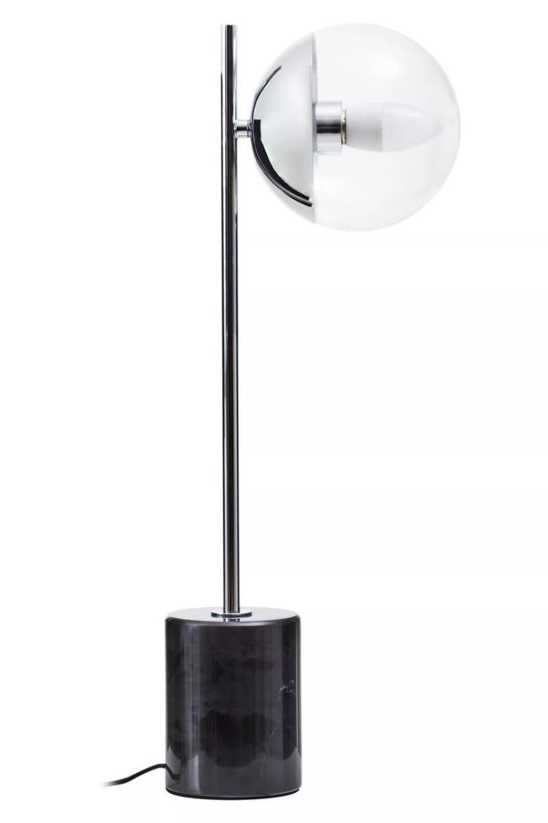 Revive Small Silver Finish Metal Table Lamp