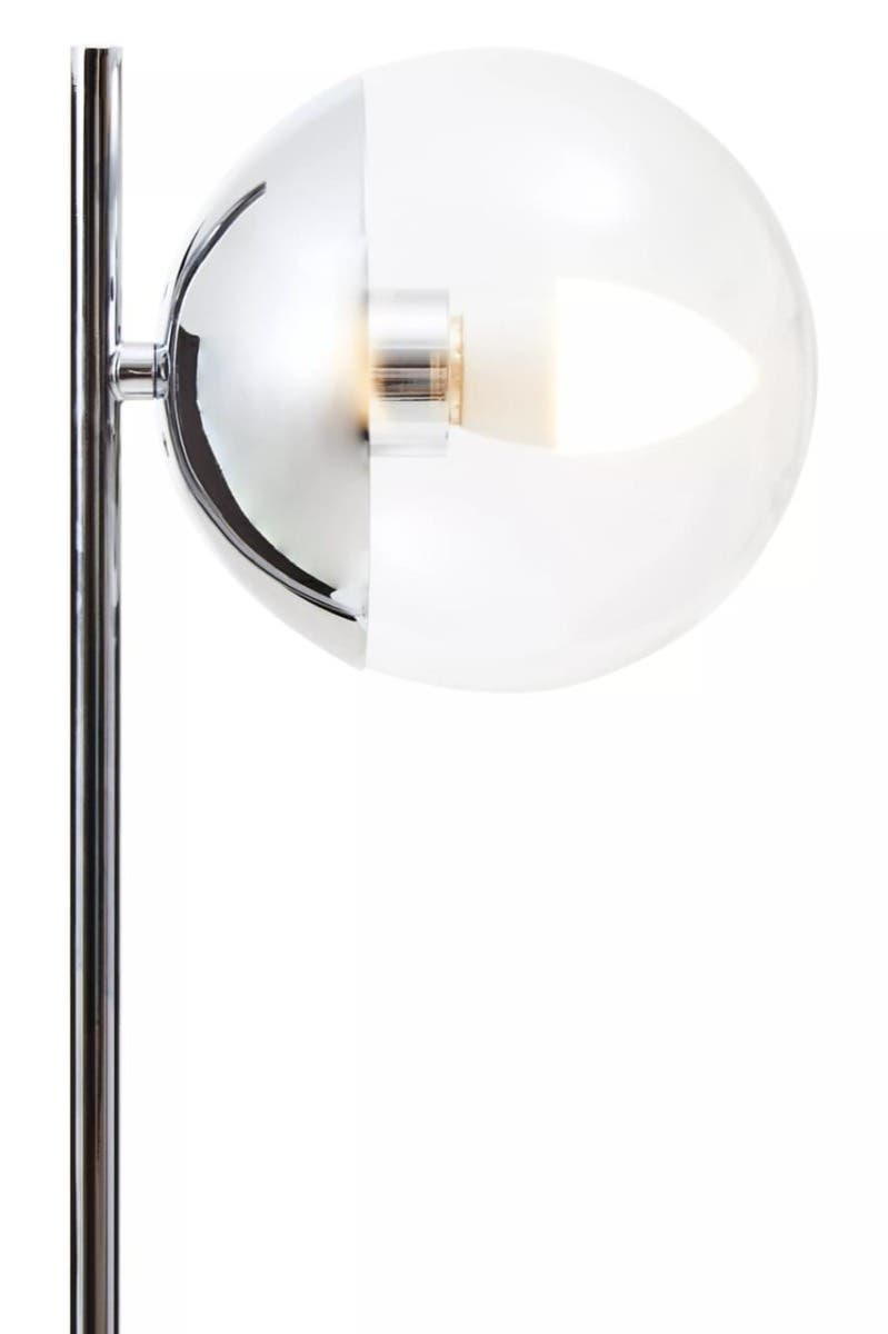 Revive Small Silver Finish Metal Table Lamp