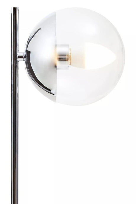 Revive Small Silver Finish Metal Table Lamp