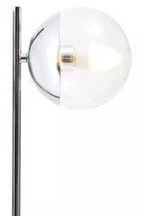 Revive Small Silver Finish Metal Table Lamp