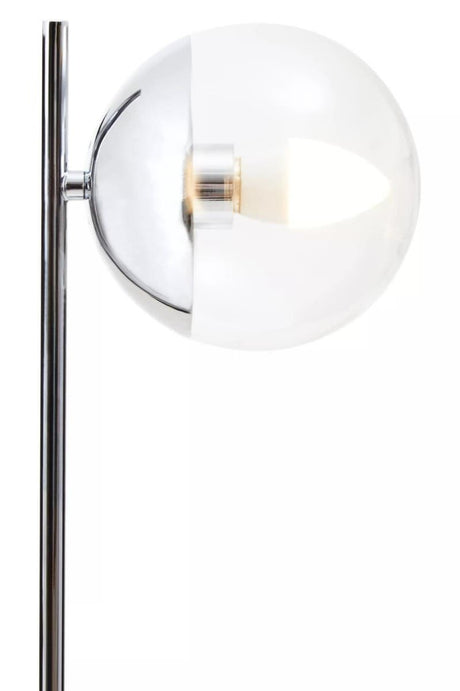 Revive Small Silver Finish Metal Table Lamp