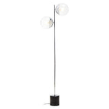 Revive Silver Finish Metal Floor Lamp