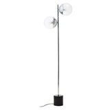 Revive Silver Finish Metal Floor Lamp