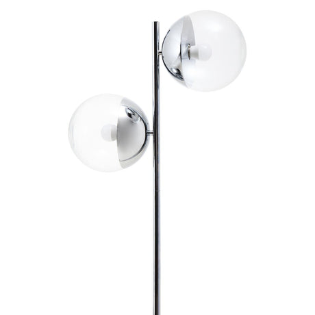 Revive Silver Finish Metal Floor Lamp