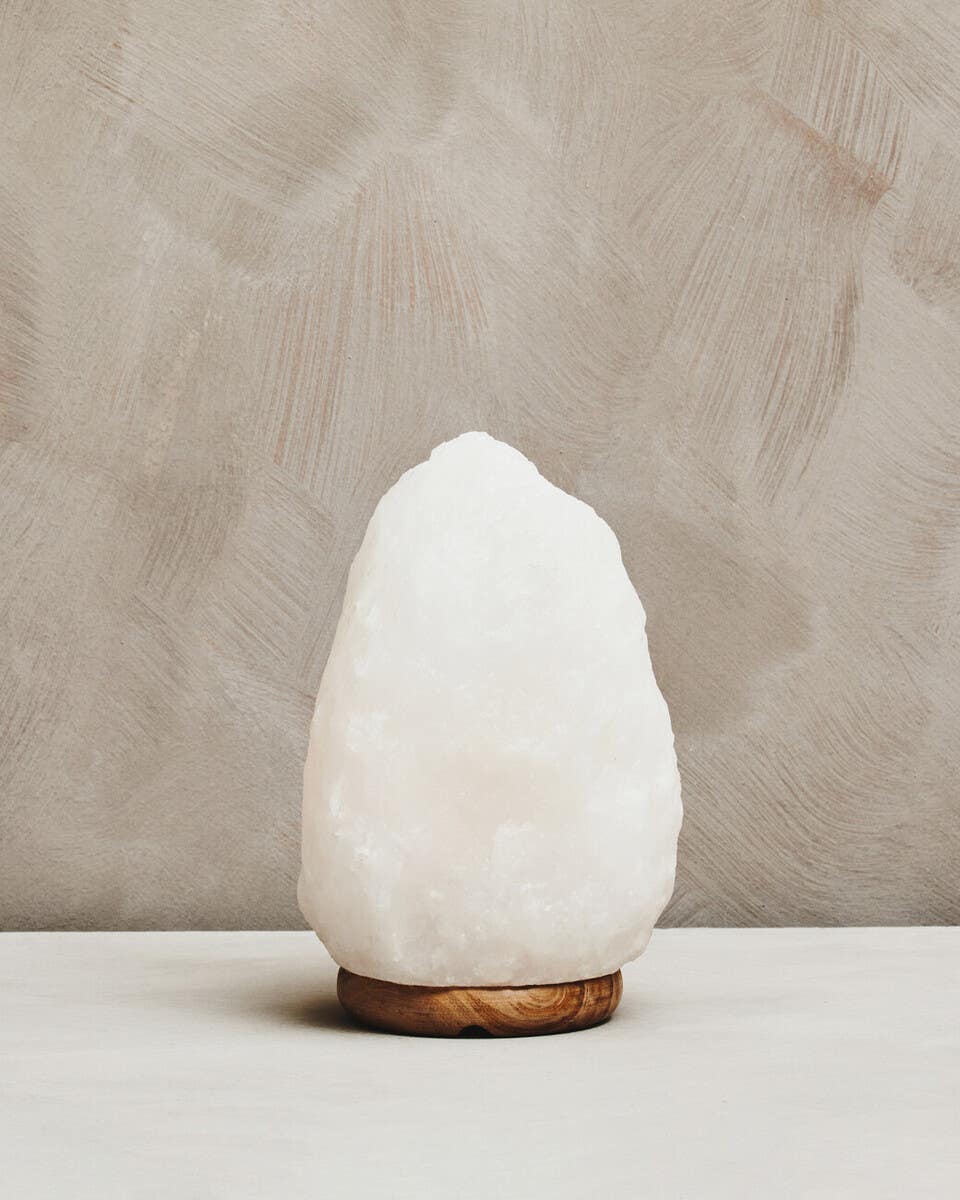 Nepal White Natural Salt Lamp