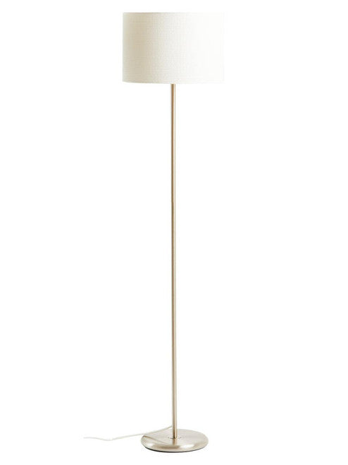 Forma Cream Waffle Effect Shade Floor Lamp