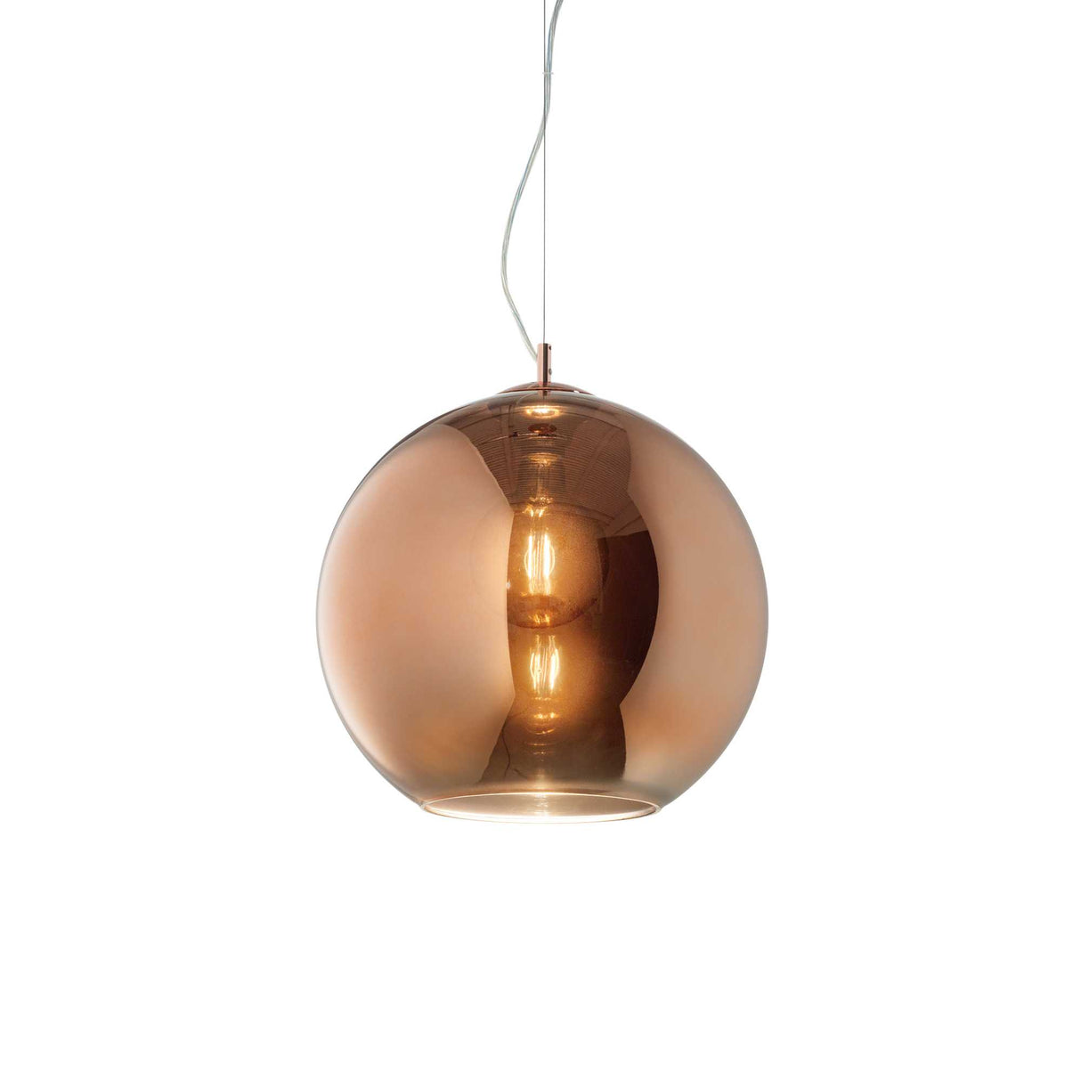 Copper Elegance: Single-Bulb D20 Pendant Light by NEMO