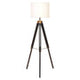 Malvern Tripod Floor Lamp With Black Base