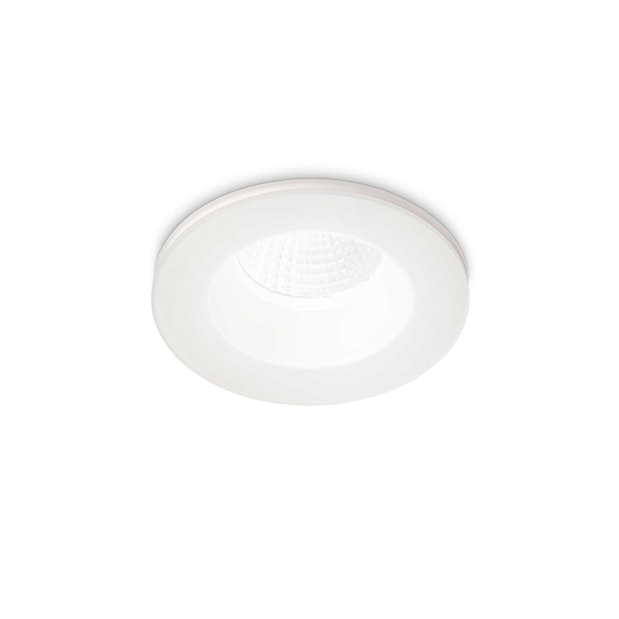 Sleek Round Recessed Ceiling Light in White