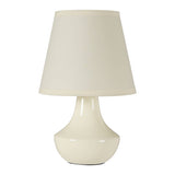Globo Cream Ceramic Table Lamps with EU Plug