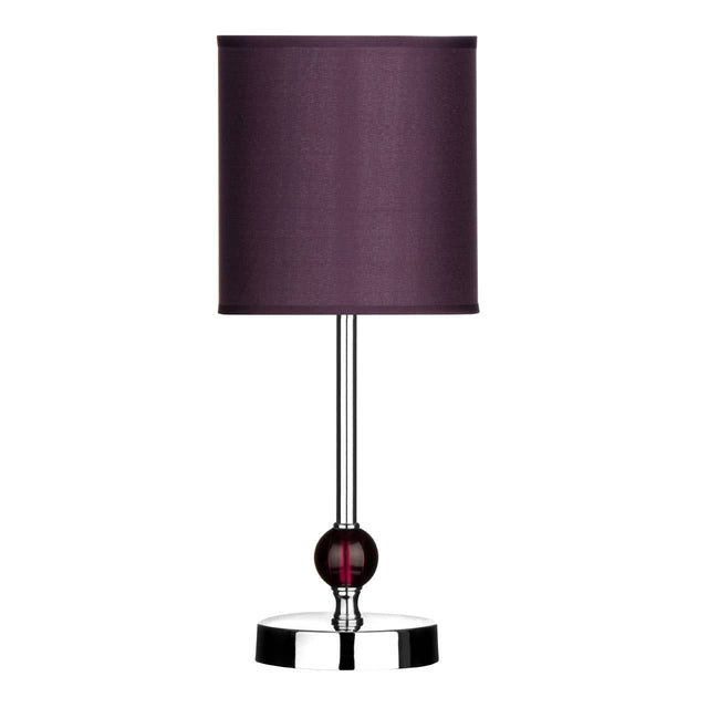 Purple Acrylic Ball Table Lamp With Eu Plug