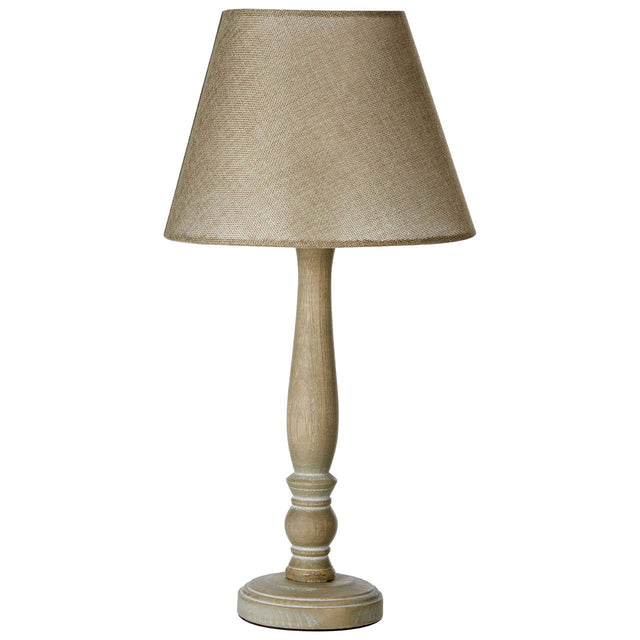Maine Candlestick Table Lamp With Plain Rod