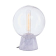 Lamonte Grey Marble Base/Eu Plug Globe Lamp