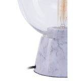 Lamonte Grey Marble Base/Eu Plug Globe Lamp