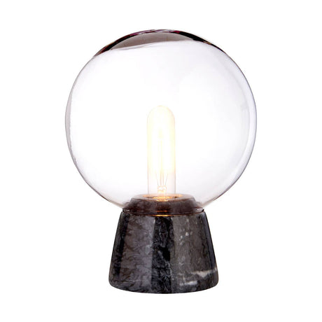 Lamonte Black Marble Base/Eu Plug Globe
